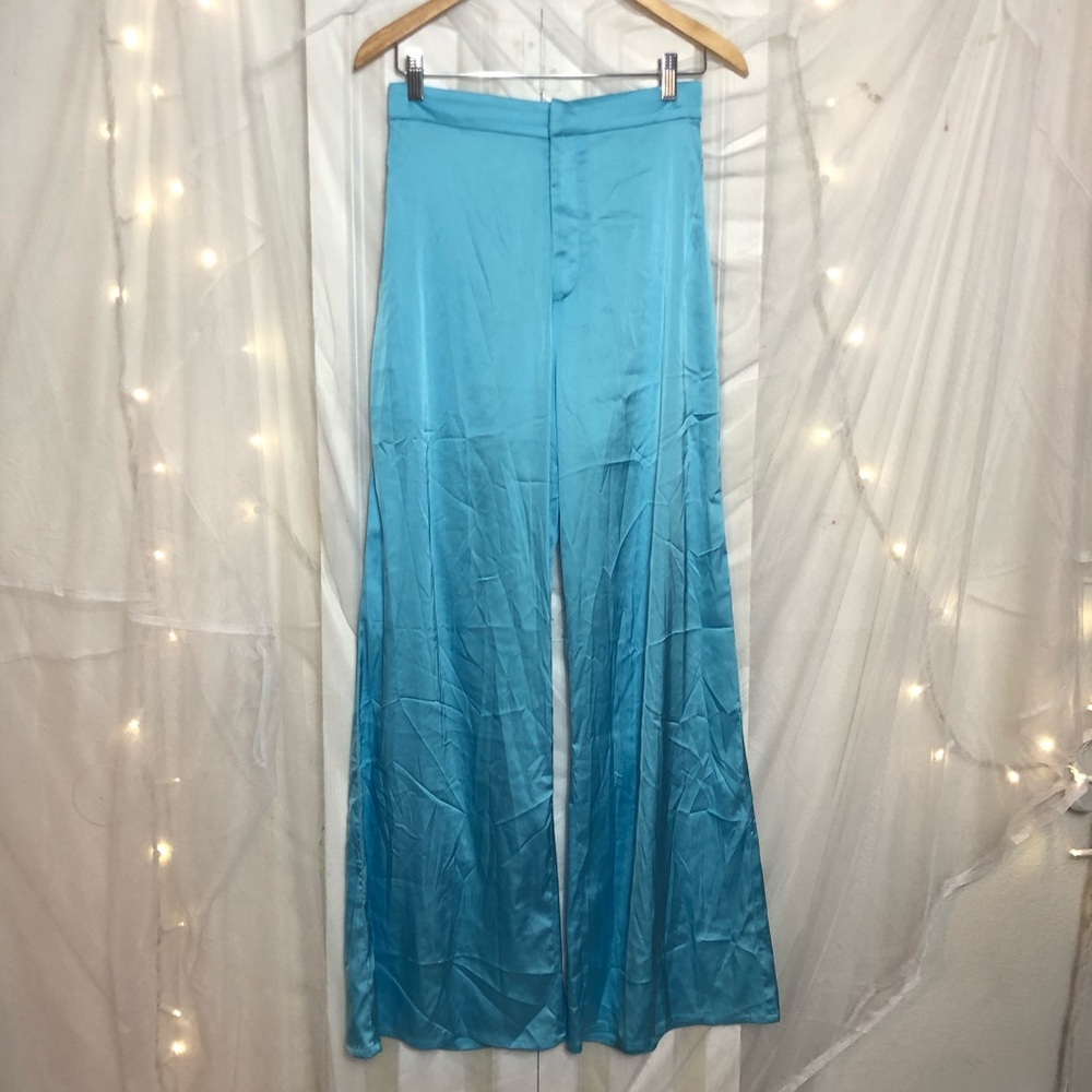 MESHKI Morgan super wide satin pant